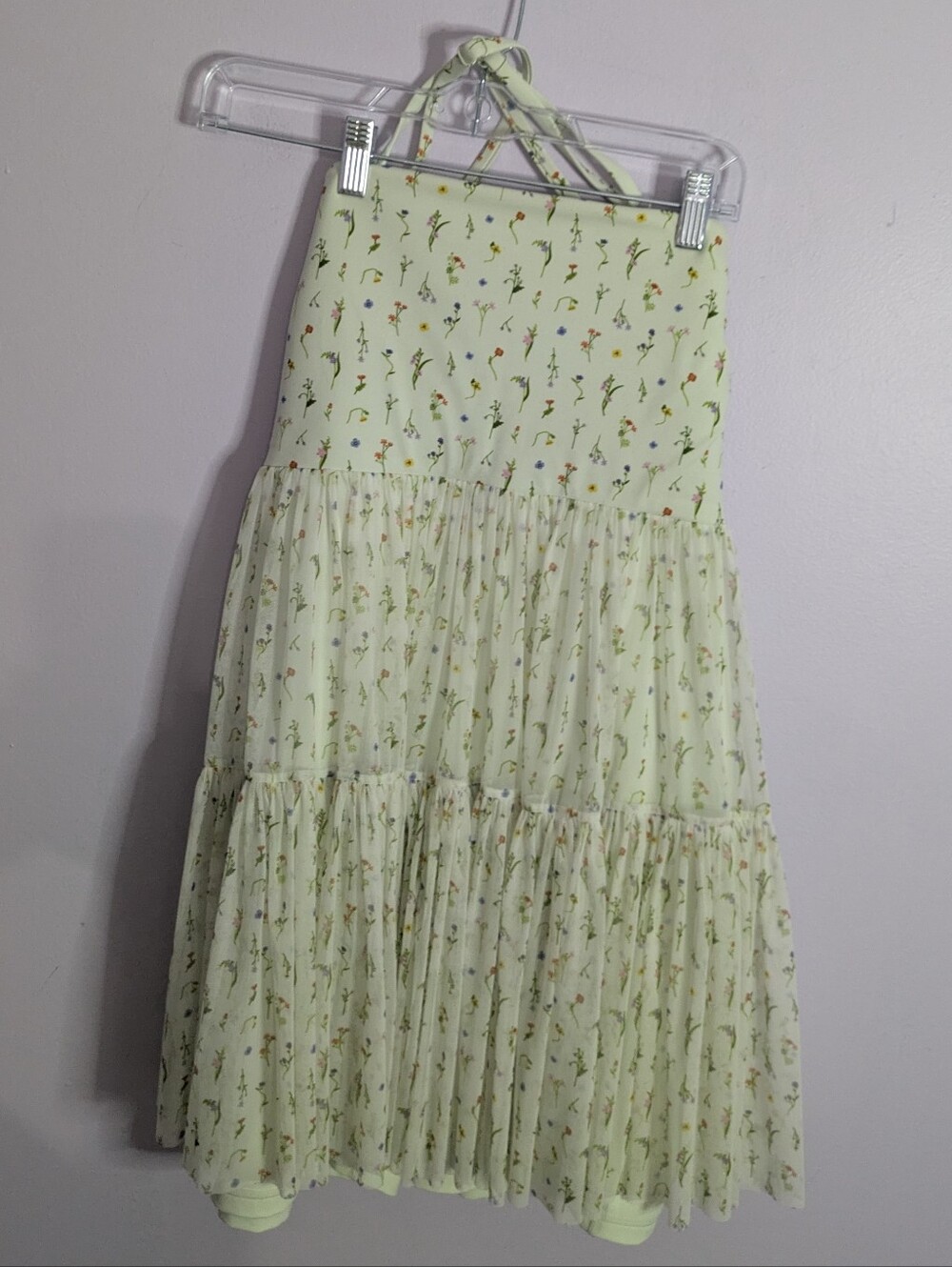 Popflex Pirouette Babydoll Dress In Meadow 2X Pilling